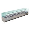 Polar Set-up refrigerated display case / 9 x GN 1/3