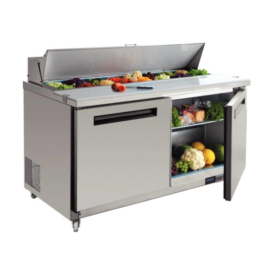 Polar 2-door refrigerated saladette | 527ltr