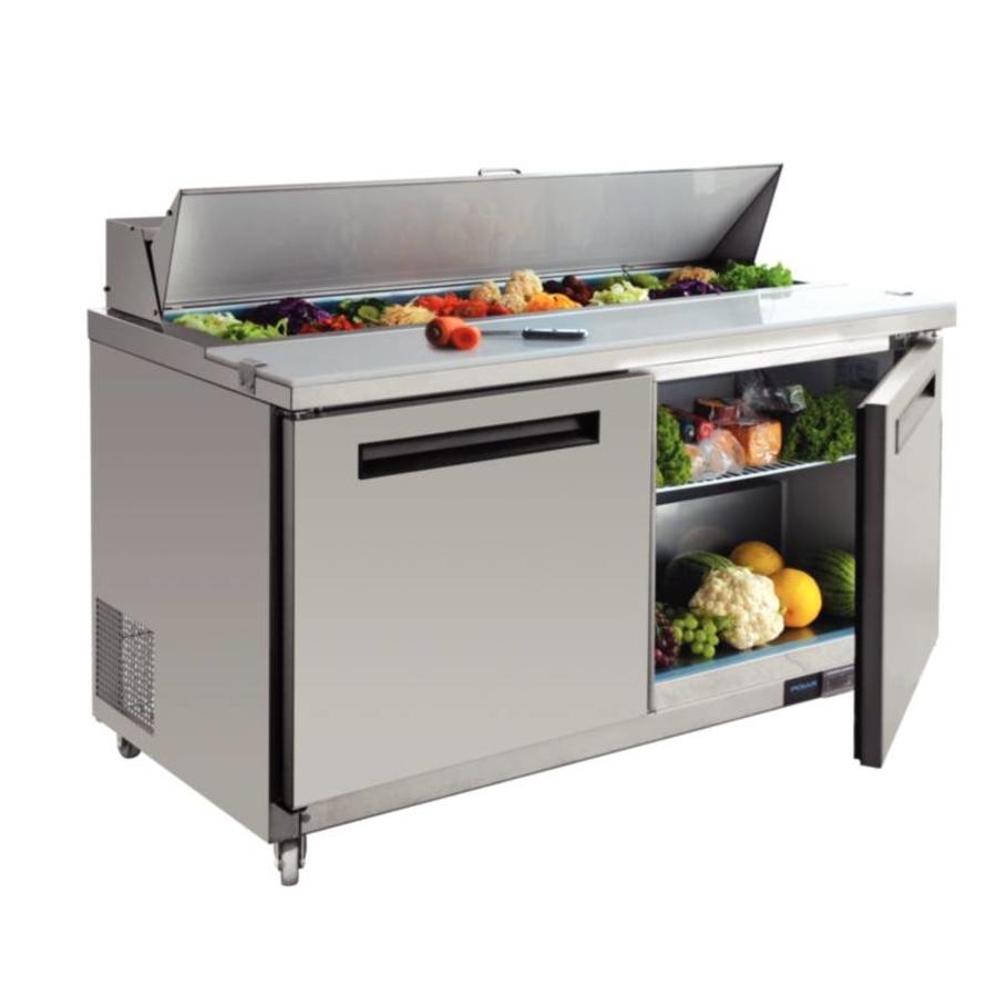 Polar 2-türige gekühlte Saladette | 527 l