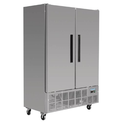  Polar Congélateur en acier inoxydable pour hôtellerie 960 litres | 2 portes 