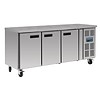 Polar Stainless Steel Freezer Workbench 3-door | 417L| 230V