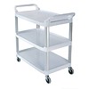 Rubbermaid Chariot de service blanc en plastique 96(h)x103x54cm