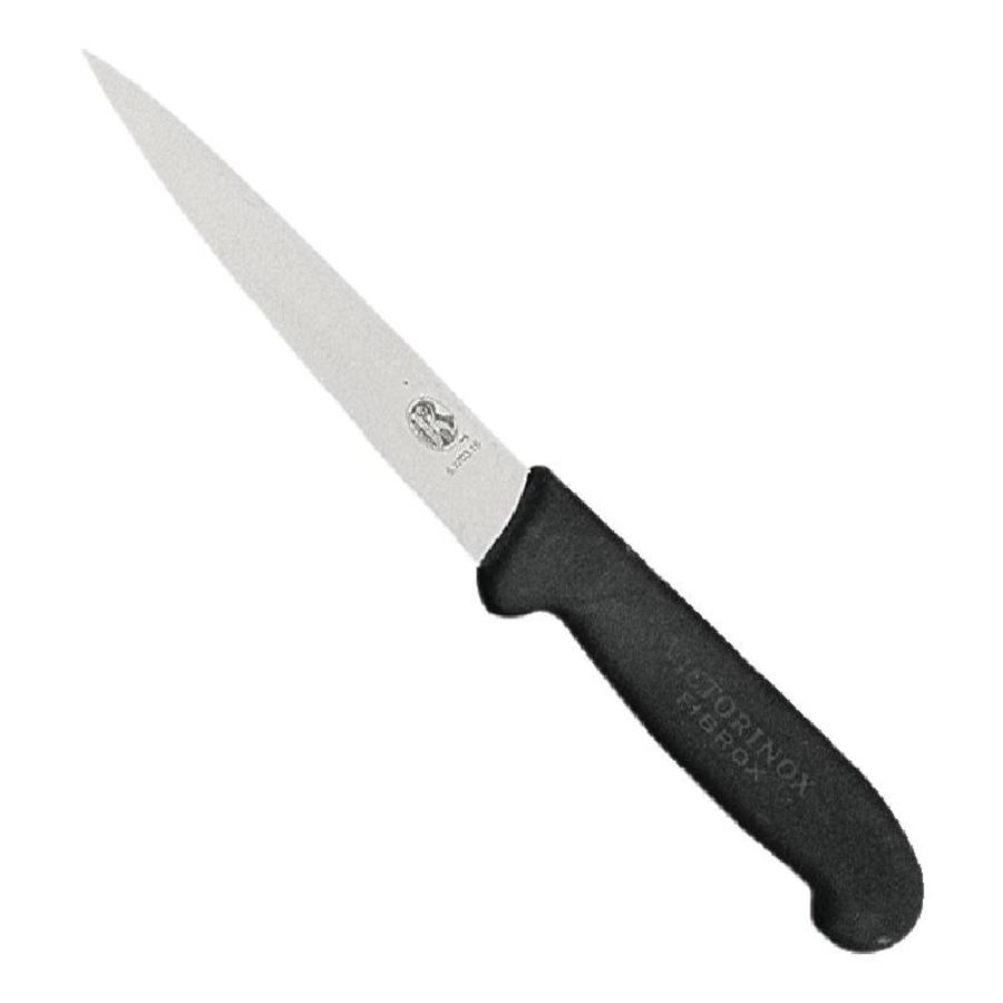 Filleting knife black flexible | 15 cm