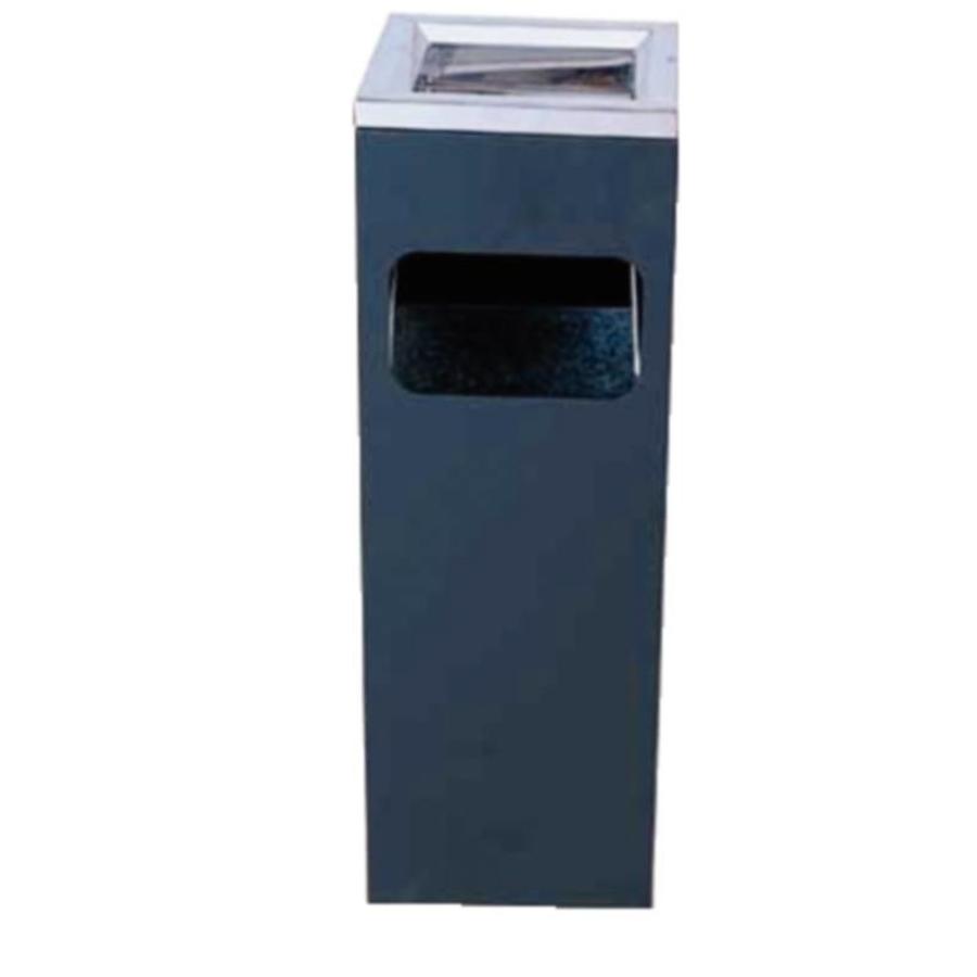Poubelle en acier inoxydable avec cendrier | 10 L
