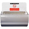 Bolero Cendrier mural en acier inoxydable | 100 (H) x 190 (L) x 100 (P) mm