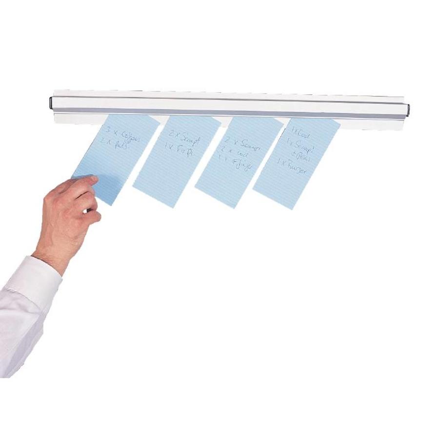 Quittungshalter aus Edelstahl | 45 cm breit