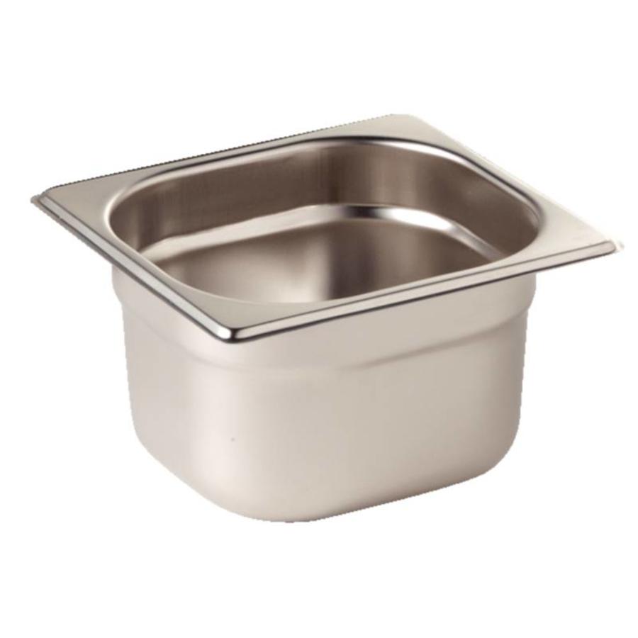 Stainless steel GN containers 1/6 | 4 sizes