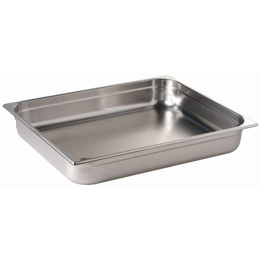 Stainless Steel Gastronorm 2/1 Containers | 6 Sizes