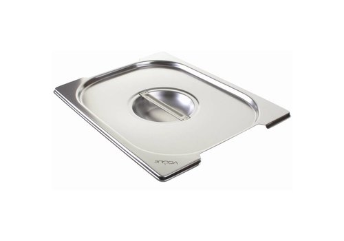  Vogue Edelstahldeckel für GN 1/2 mit Griffen 