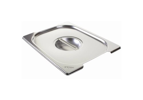  Vogue Stainless steel lid for GN 1/2 with handles 