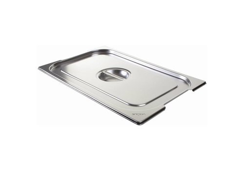  Vogue Edelstahldeckel für GN 1/1 mit Griffen 
