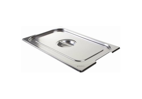  Vogue Stainless steel lid for GN 1/1 with handles 