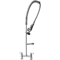 Douche de pré-rinçage flexible avec double robinet