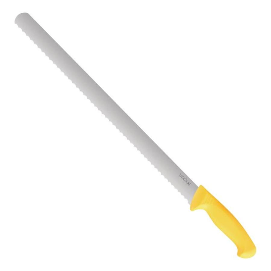 Couteau à jambon dentelé à prise souple | 28 cm