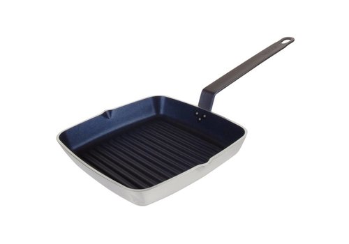  Vogue Metal square ribbed pan | 24x24cm 