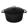 Vogue Plat à rôtir rond noir 4 litres | Ø23,5cm