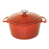 Plat à rôtir rond orange 4 litres | Ø23,5cm