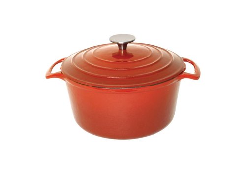  Vogue Plat à rôtir rond orange 4 litres | Ø23,5cm 