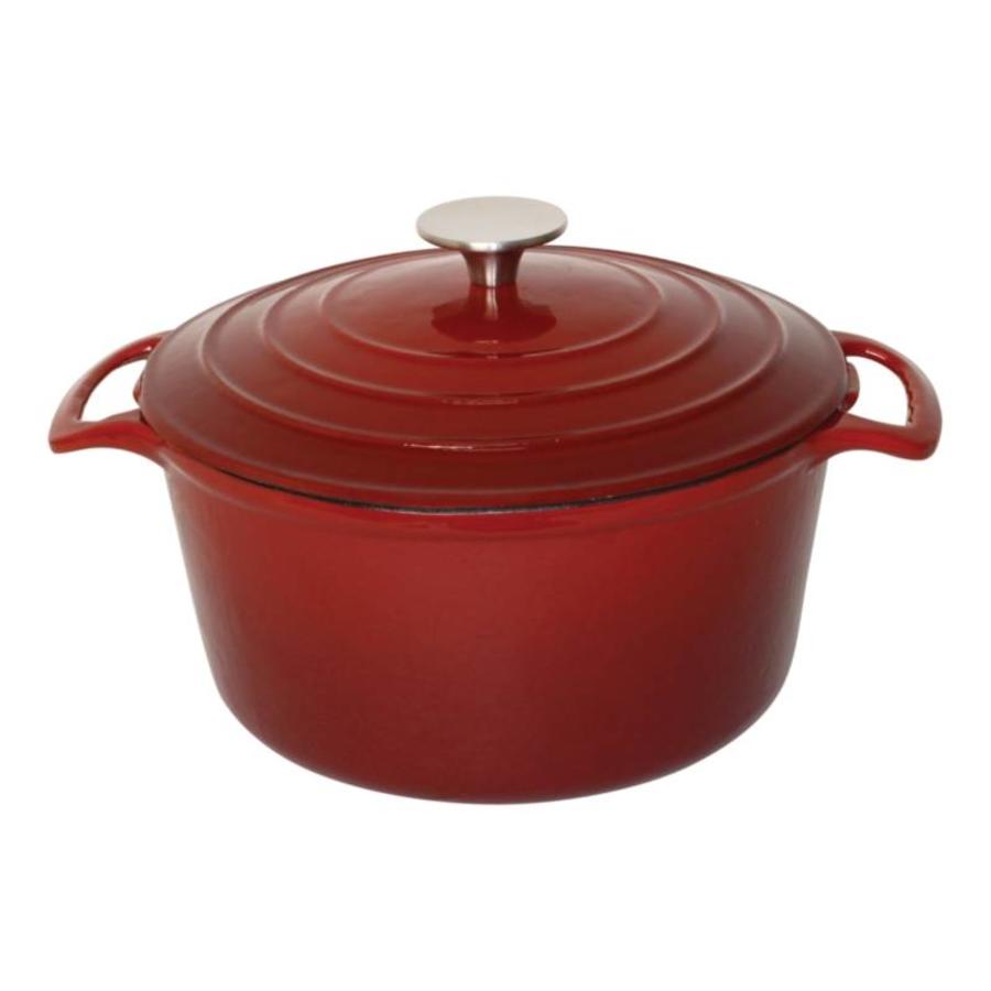 Round Roasting Pan Red 4ltr | Ø23.5cm