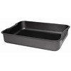 Vogue Aluminum black roasting pan 37x26.5cm