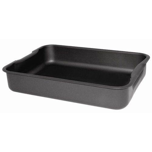  Vogue Aluminum black roasting pan 37x26.5cm 