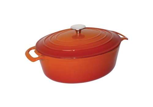  Vogue Ovale Braadpan Oranje 5ltr | 24x30cm 