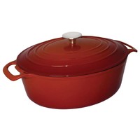 Oval Casserole Red 5ltr 24x30cm