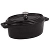 Vogue Mini poêle ovale en fonte 9,4 x 15,5 cm