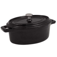 Cast Iron Mini Frying Pan Oval 9.4x15.5cm