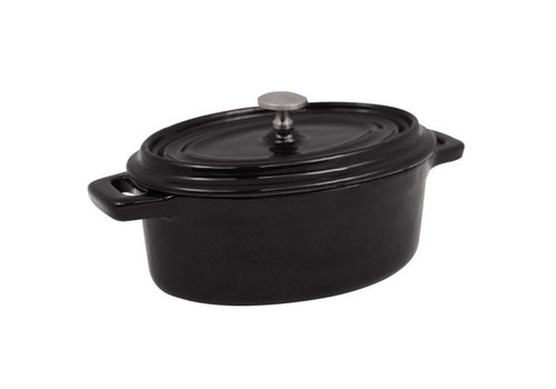 Vogue Mini poêle ovale en fonte 9,4 x 15,5 cm 