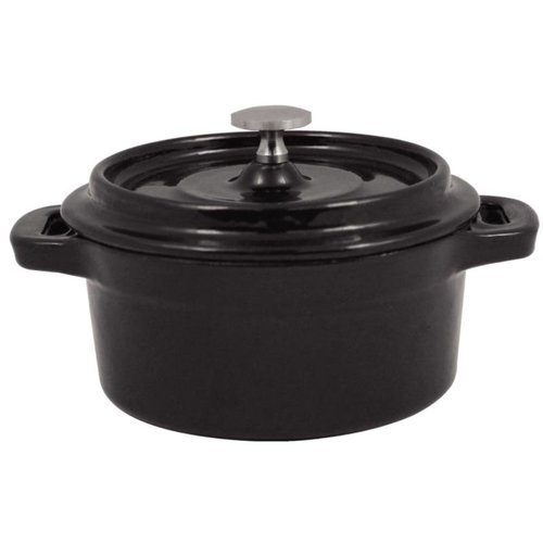  Vogue Cast Iron Mini Casserole Black | Ø9.3cm 