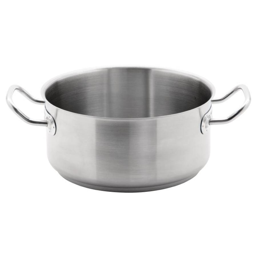 Stainless steel saucepan low model 3 formats