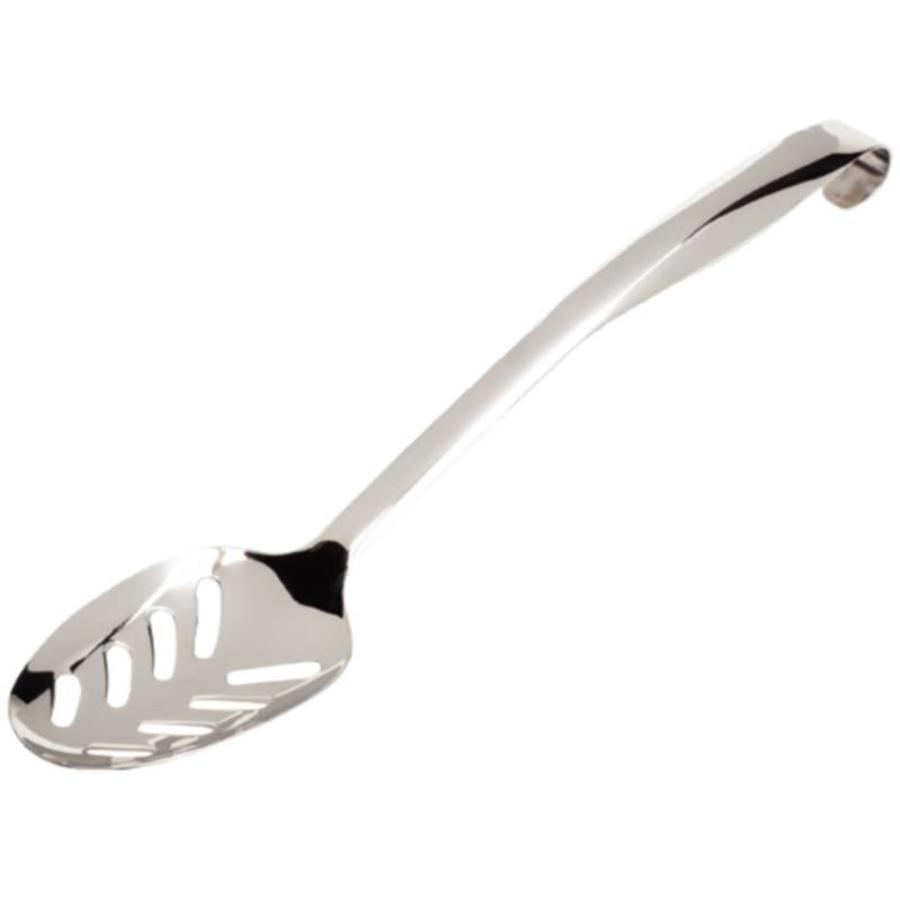 Stainless steel serving spoon perforated 36 cm