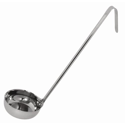  Vogue Stainless steel serving spoon with flat bottom | 3 sizes 