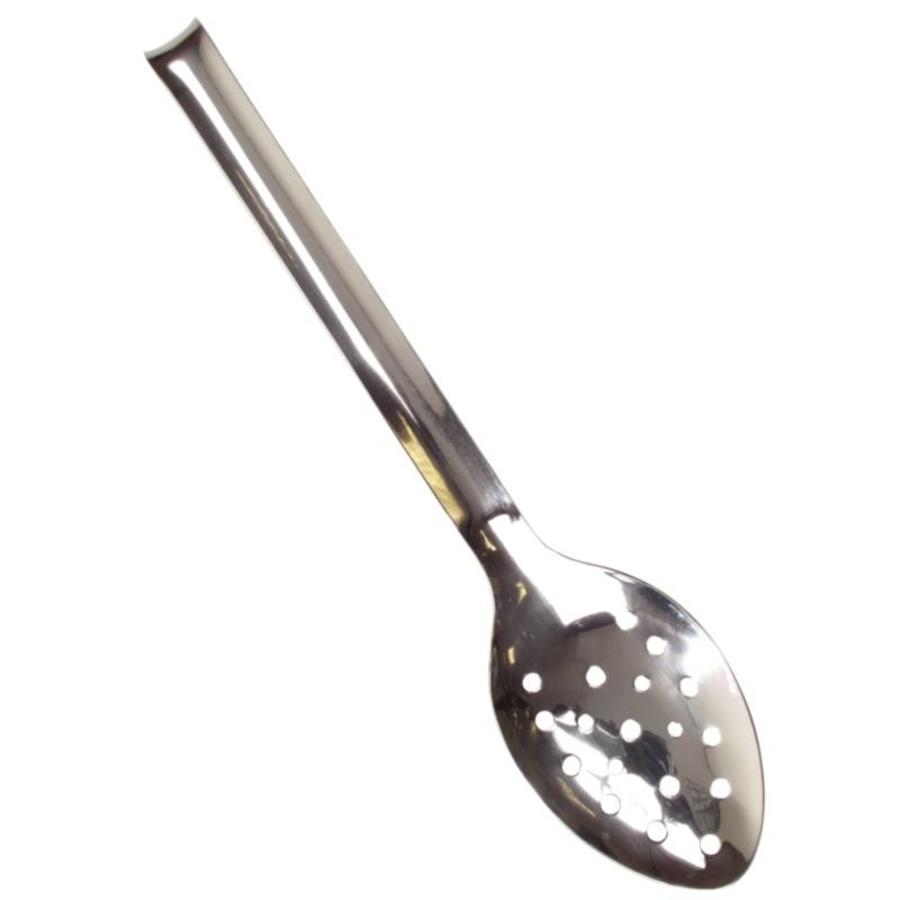 Stainless steel serving spoon perforated 3 sizes