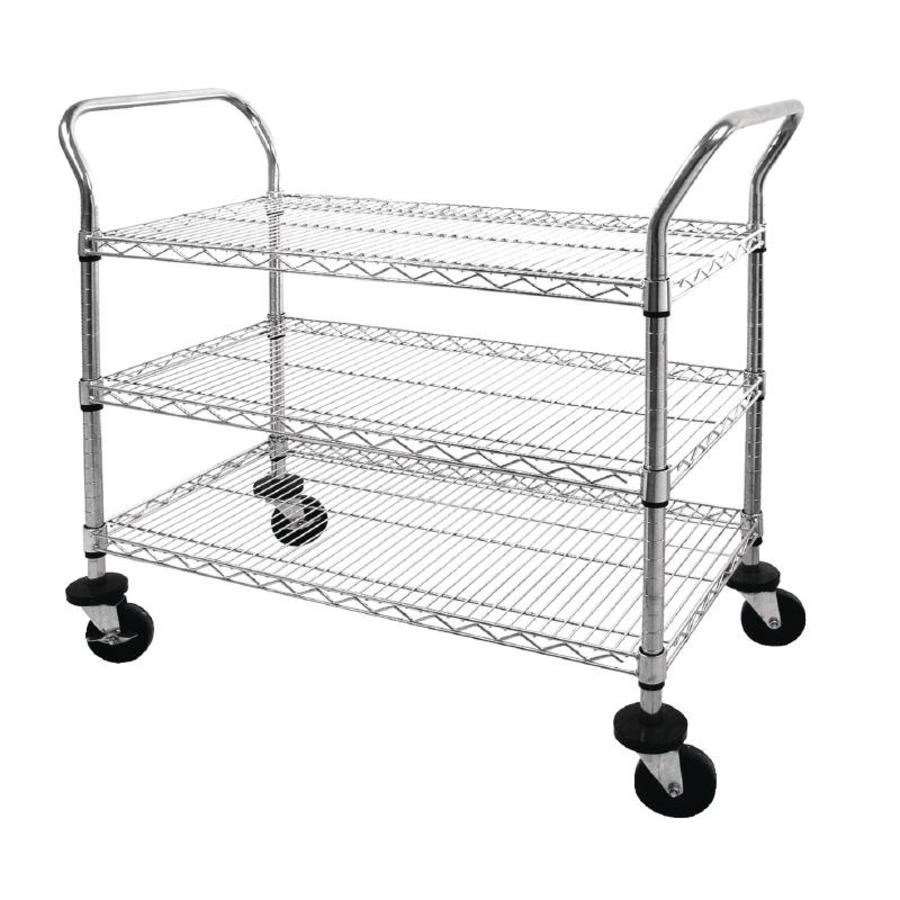 Servierwagen | 3 Blätter | 96(h)x91x45 cm
