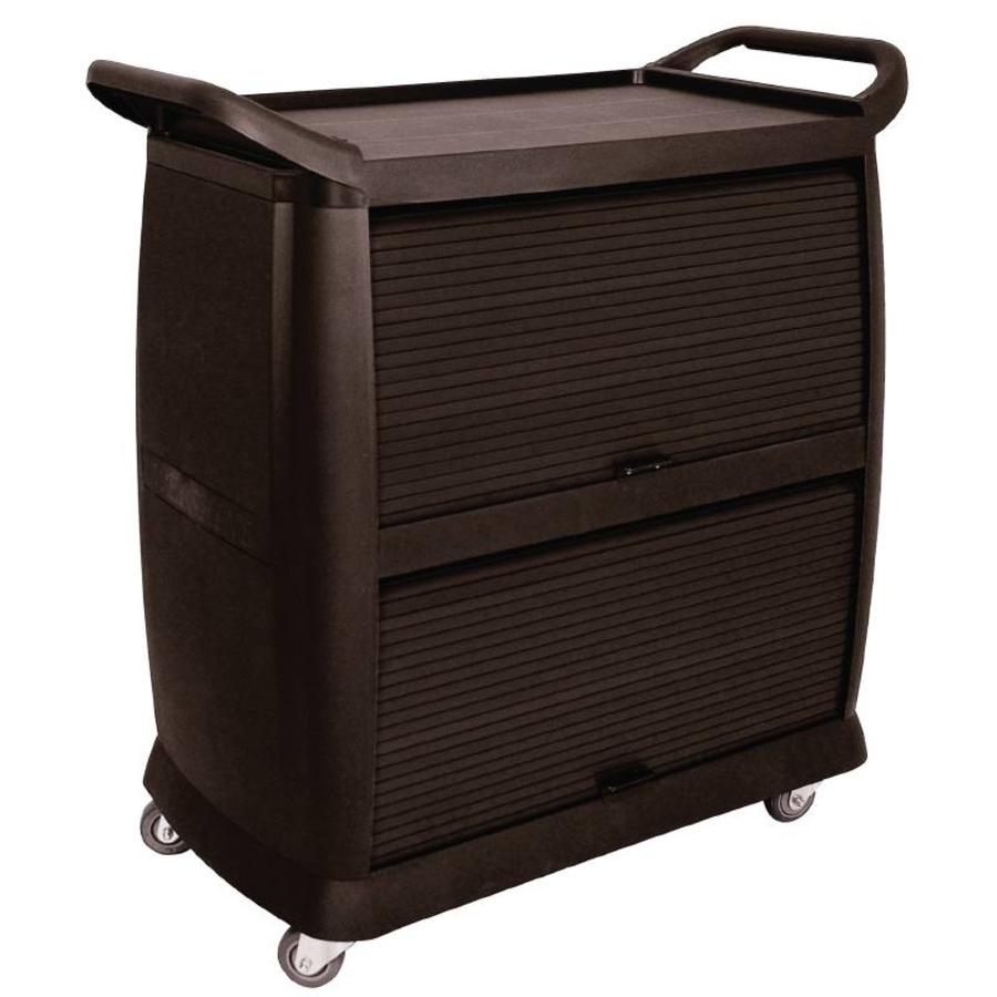 Chariot de service avec portes Harmonica | 105(h)x98x46cm
