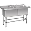Vogue Stainless Steel Sink | Double sink | 141x60x90 cm