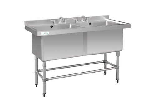  Vogue Stainless Steel Sink | Double sink | 141x60x90 cm 