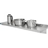 Stainless steel wall shelf | 120 x 30 cm