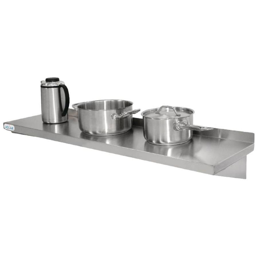 Stainless steel wall shelf 60 x 30 cm