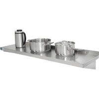 Stainless steel wall shelf 90 x 30 cm