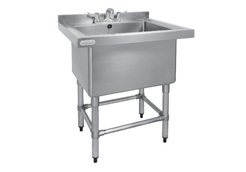  Vogue Évier inox 1 bac 77x60 cm | Matériau lourd 