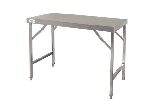  Vogue Table de travail pliante en acier inoxydable | 2 formats 