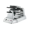 Waring Gaufrier double en acier inoxydable | rond | 50 gaufres/heure
