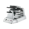 Waring Stainless Steel Double Waffle Iron | Round | 50 waffles / hour