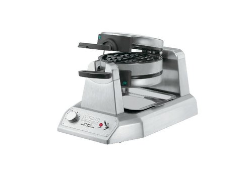  Waring Gaufrier double en acier inoxydable | rond | 50 gaufres/heure 