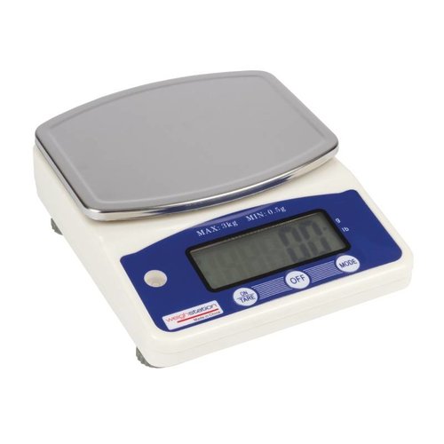  HorecaTraders Digitale Weegschaal | 3 kg-0,5 gram 