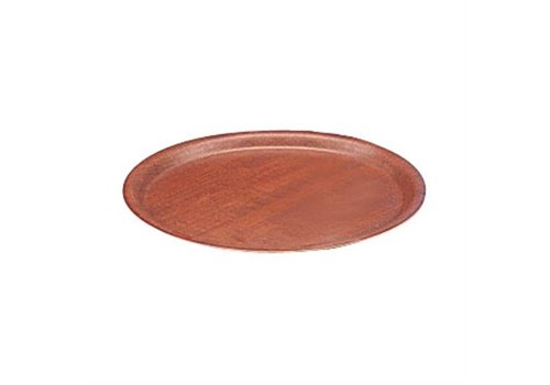  HorecaTraders Mahogany Tray Round Ø 30 cm 