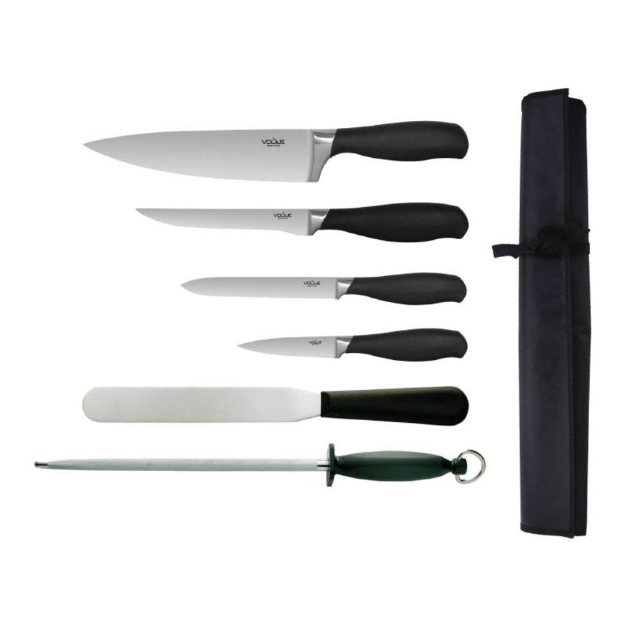 6-piece soft grip knife set